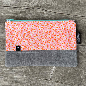 Pink Daisy Notions Pouch - Small