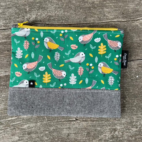 Spring Birds Notions Pouch - Medium