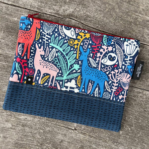 Colorful Animals Notions Pouch - Medium