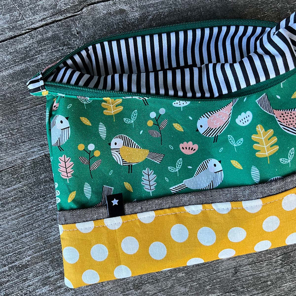 Spring Birds Notions Pouch - Medium